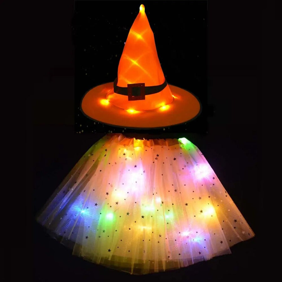 Glow Witch Luminous Kids Costume - Image 7