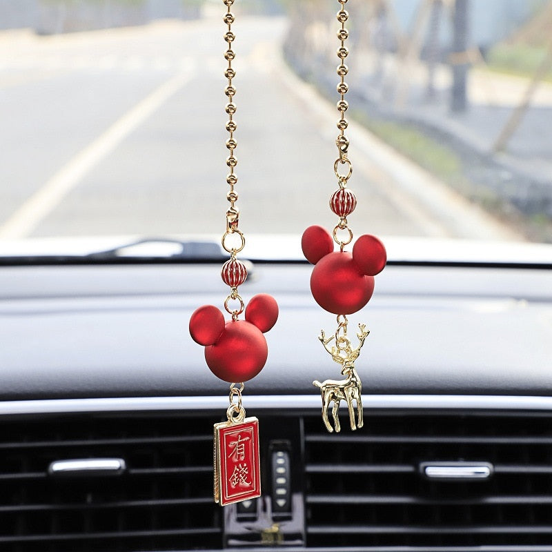 Lucky Deer Car Rearview Mirror Decor - Image 2