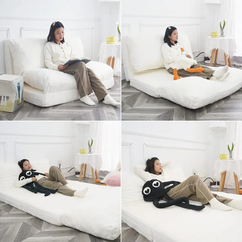 Compact Japanese Style Mattress Foldable Futon Sofa - Image 4