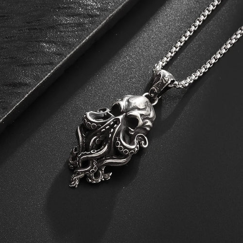 Gothic Skull Octopus Tentacle Necklace - Image 0