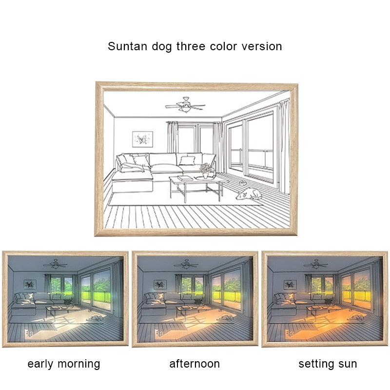 2D Painting Art Lumina Creative LED Lamp - Image 11