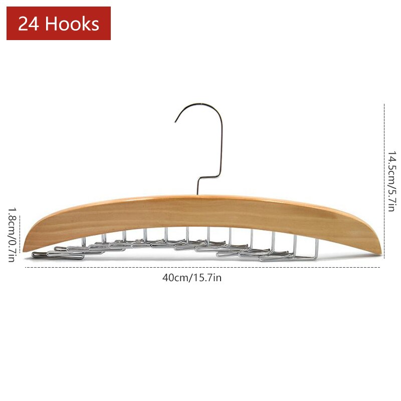 Wooden Space Saving Multi Organizer Hanger - Image 7