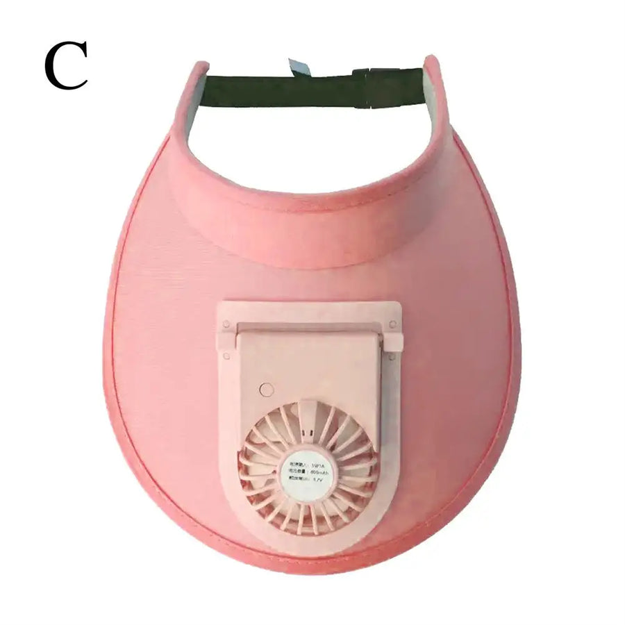 Breathable Summer Sun Visor Cooling Fan Hat - Image 10