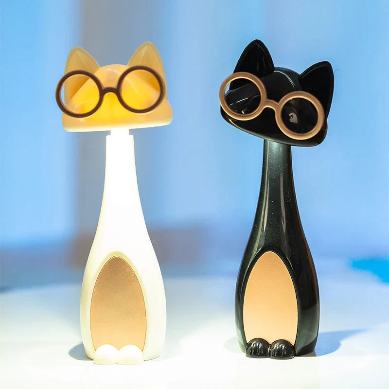 Nine Lives Cat Bedside Night Lamp