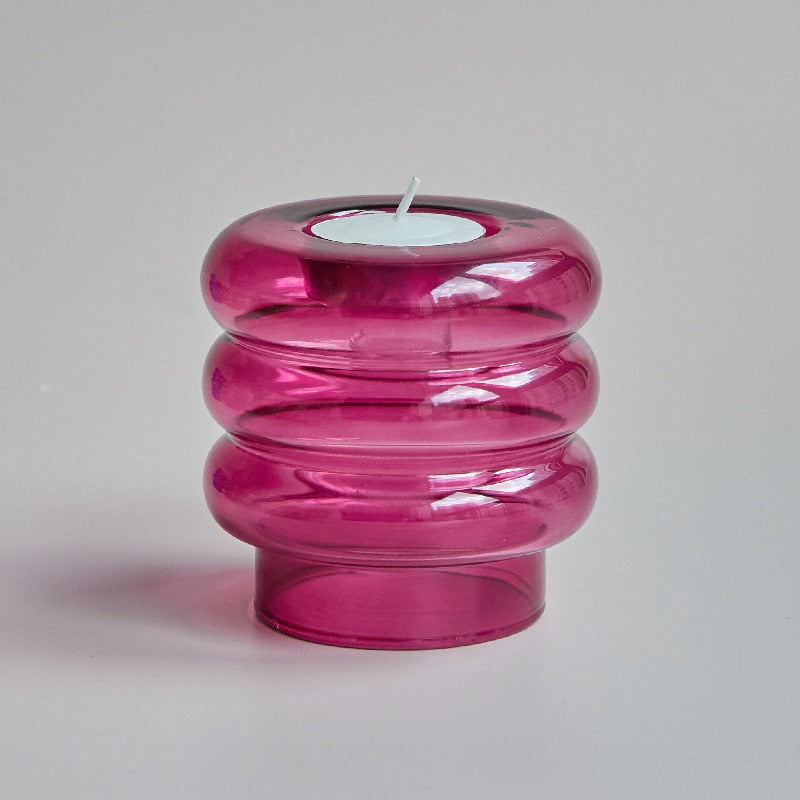 Dual Glass Spiral Candle Holder - Image 8