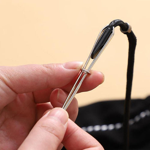 2Pcs Elastic Rope Threader Tweezer Tool - Image 0