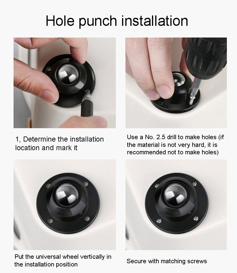 Home Helper Self-Adhesive Mini Furniture Wheels - Image 7