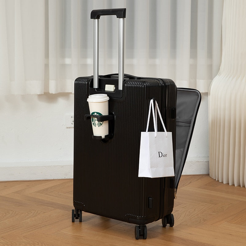 Multifunctional Password Protected Charge Easy Luggage - Image 8