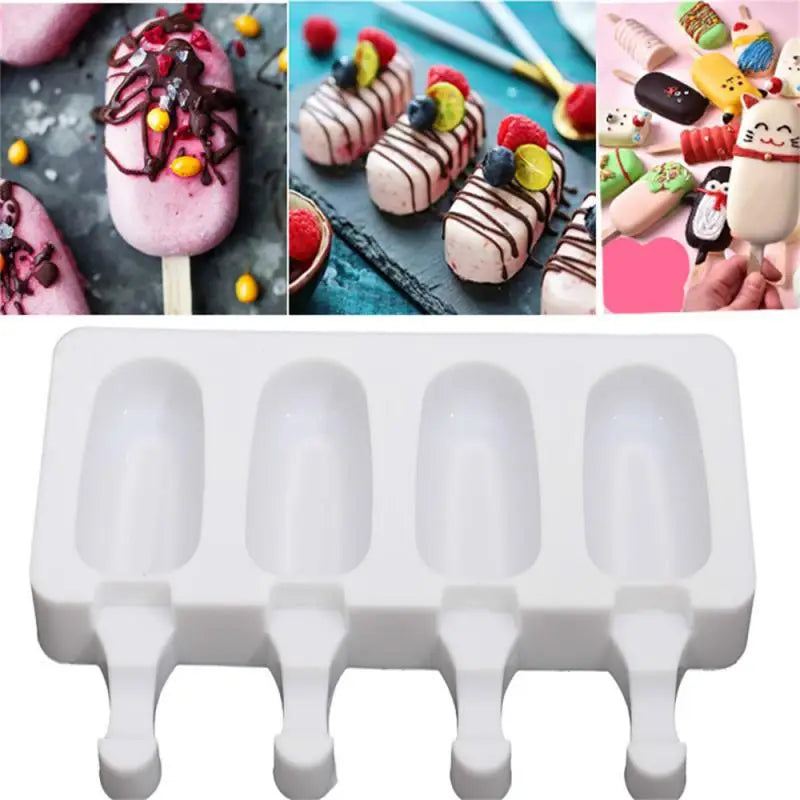 4-Rack Non-Stick Popsicle Ice Cream Mold - Image 1