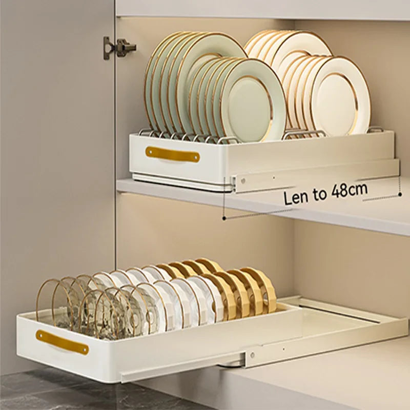 Stainless Store Kitchen Cabinet Pull-Out Sliding Organizer - Image 4