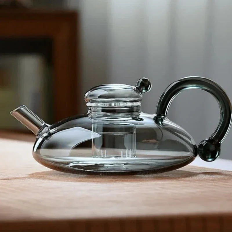 Pure Brew Aesthetic Heat-Resistant Glass Teapot - Image 3