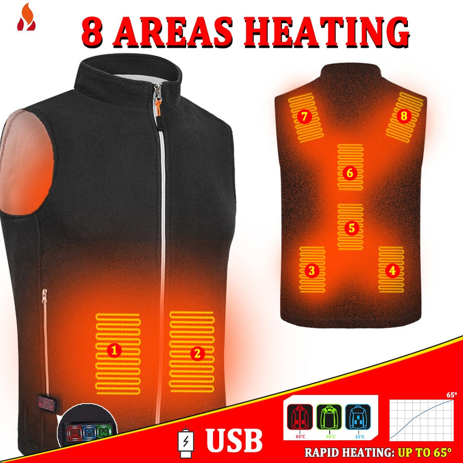 Adjustable Winter Electric Heated Vest - Image 8
