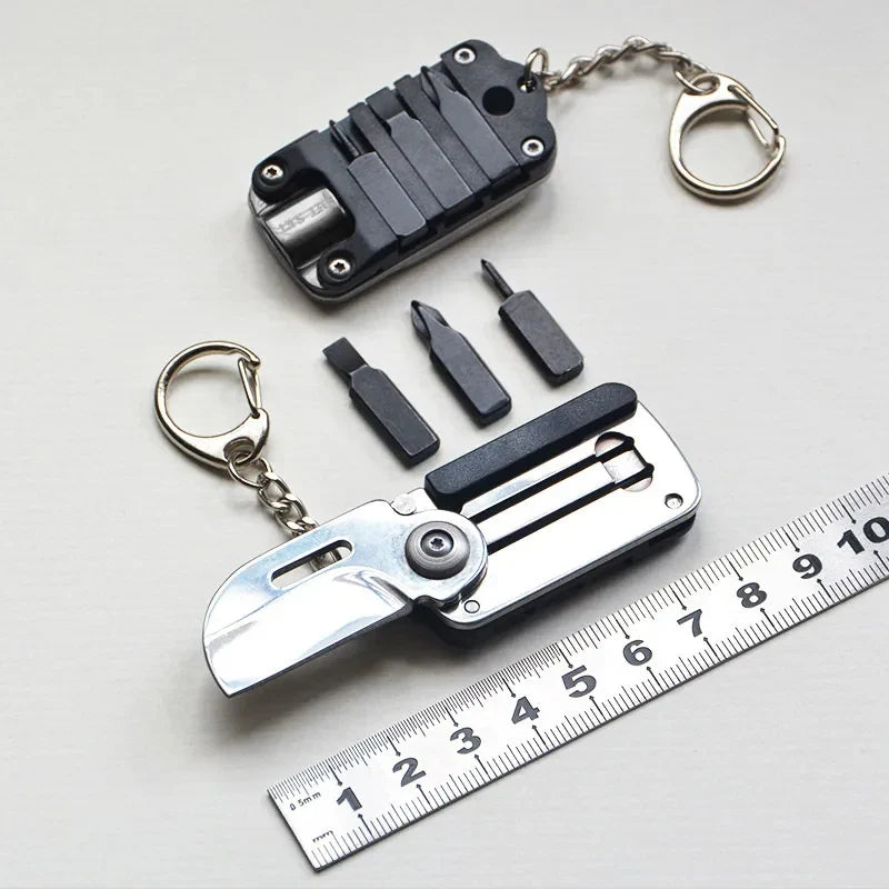Mini Folding Knife Portable Keychain Tool - Image 1