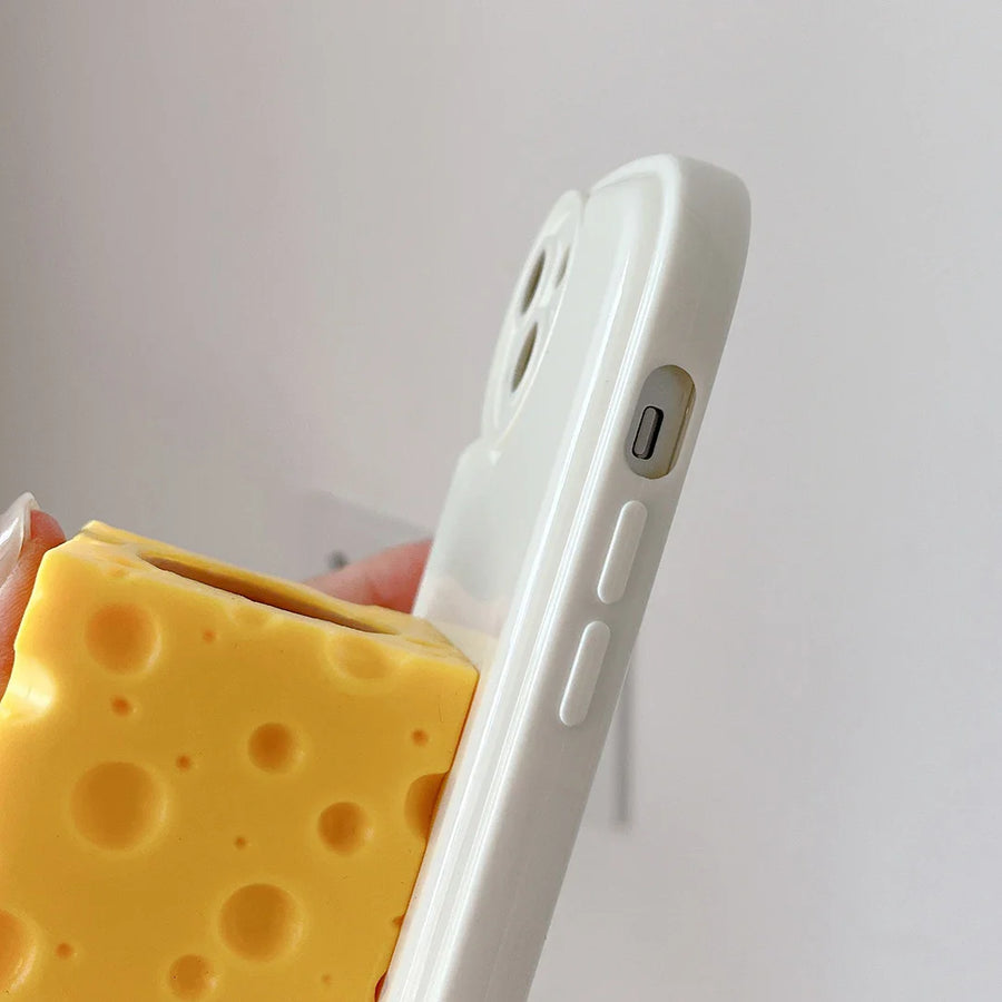 Cheese Lover Mouse iPhone Case - Image 3