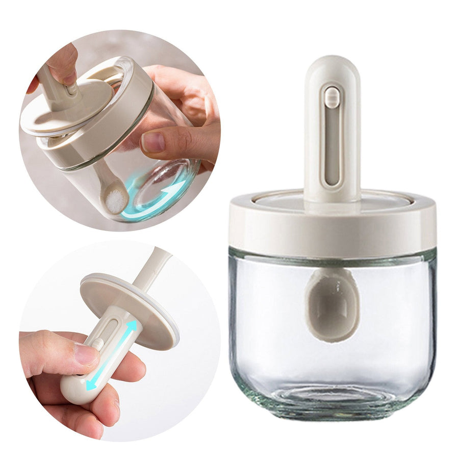 Creative Mini Seasoning Jar with Spoon - Image 2