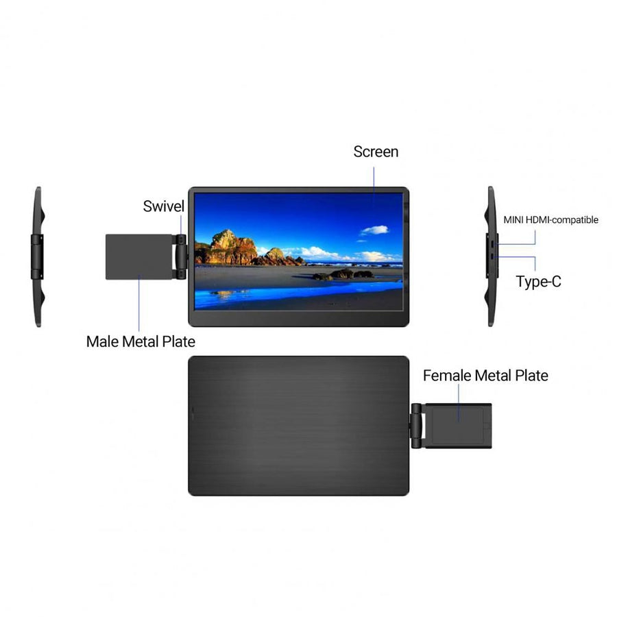 IPS Panel HDMI Compatible Laptop Monitor - Image 1
