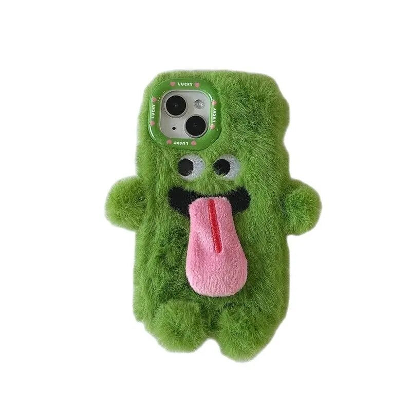 Playful Pair Plush Monster iPhone Case - Image 5