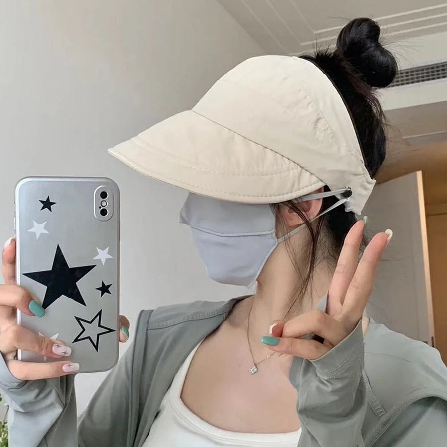 Sun Safe Chic Summer Mask Holder Hat - Image 2