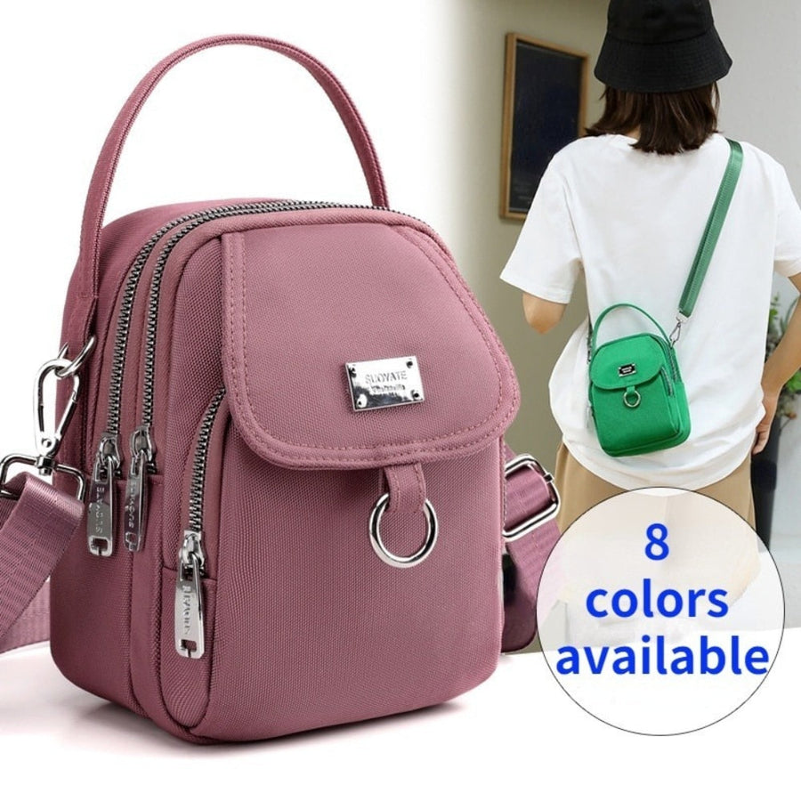 Leather Trendy Chic Women Messenger Bag - Image 2