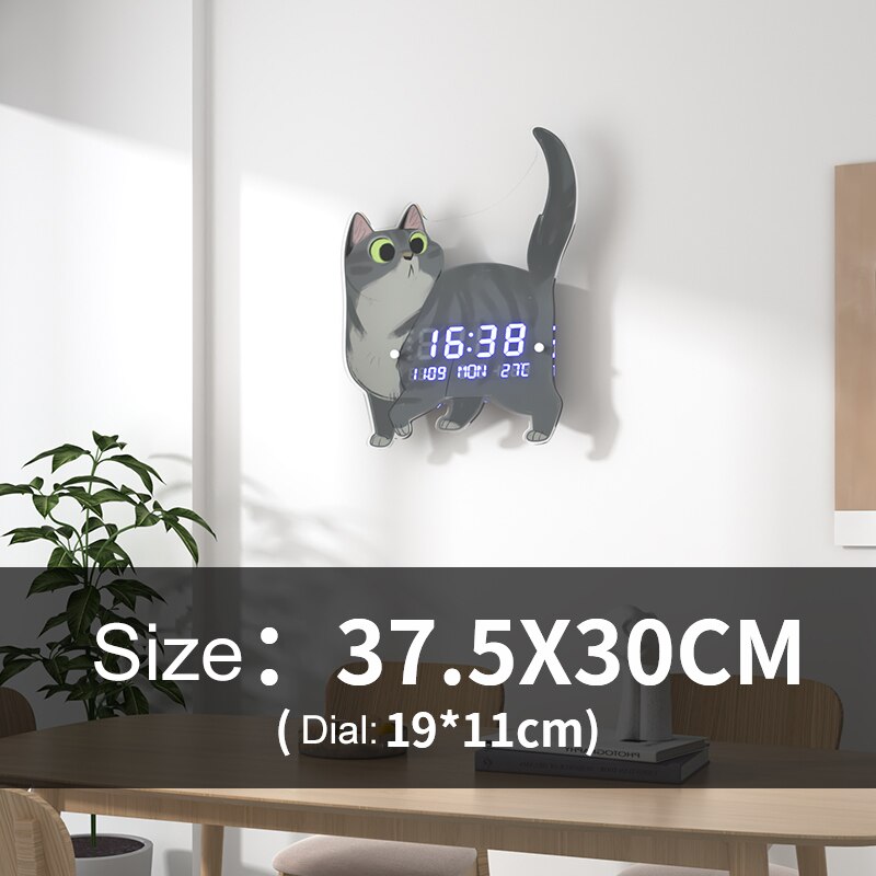 3D Luminous Modern Led Digital Bike Wall Clock - Image 7