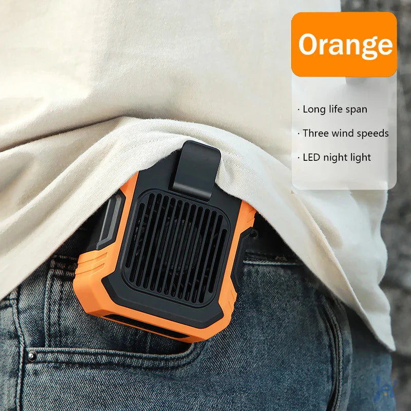 USB Rechargeable Portable Waist Clip Air Conditioner Fan - Image 7