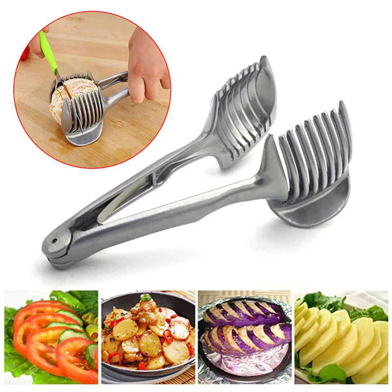 Stable Cutting Fruit Vegetable Holder Slicer - Image 3