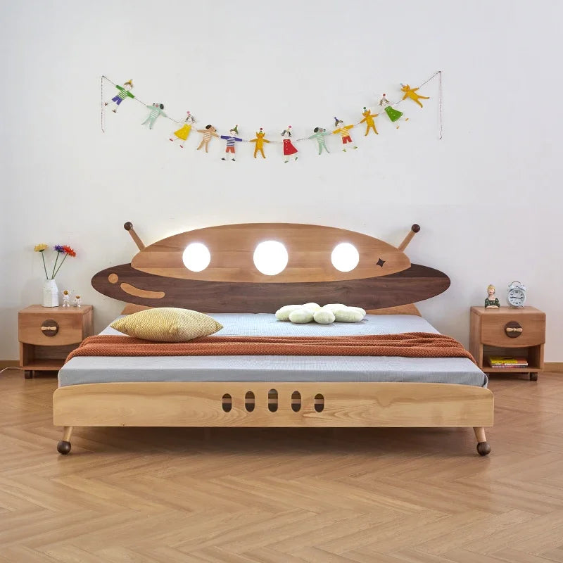 Spaceship Wooden Kids Bed - Image 4