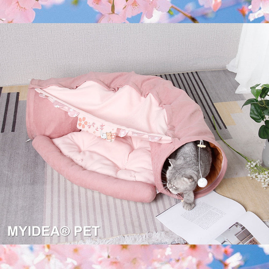 Pet Crawl Foldable Bed Tunnel Toy House - Image 7