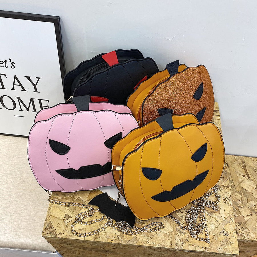 Pumpkin Shape Mini Shoulder Bag - Image 0