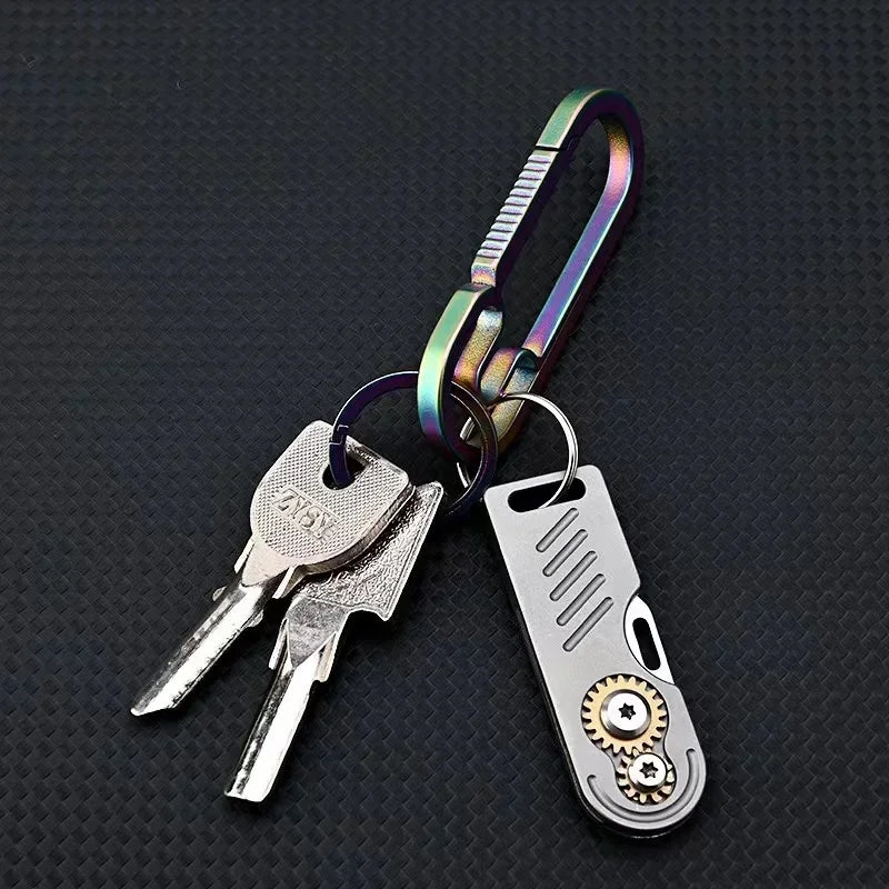 Titanium Gear Folding EDC Knife - Image 2