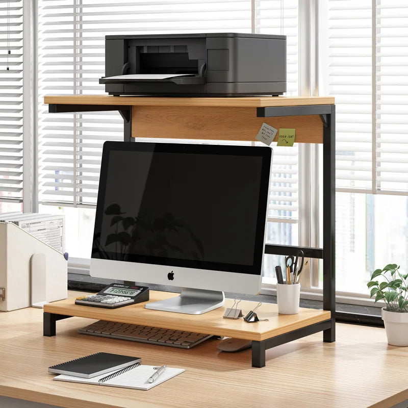Office Hub Sleek Desk Organizer Monitor Stand - Image 1