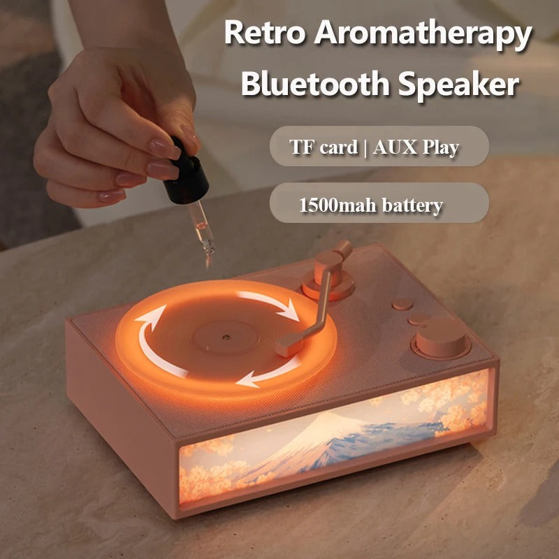 Vintage Design & LED Mood Lighting Wireless Aromatherapy Speaker - Image 2