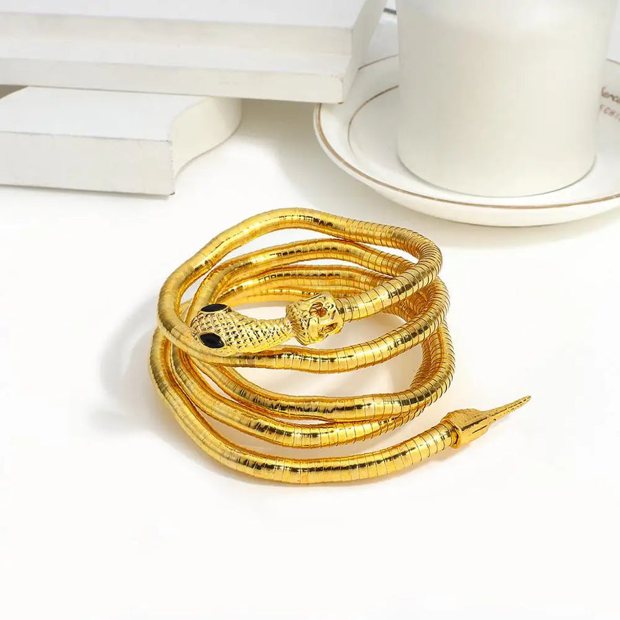 Snake Wrap Bold Dual Necklace - Image 6