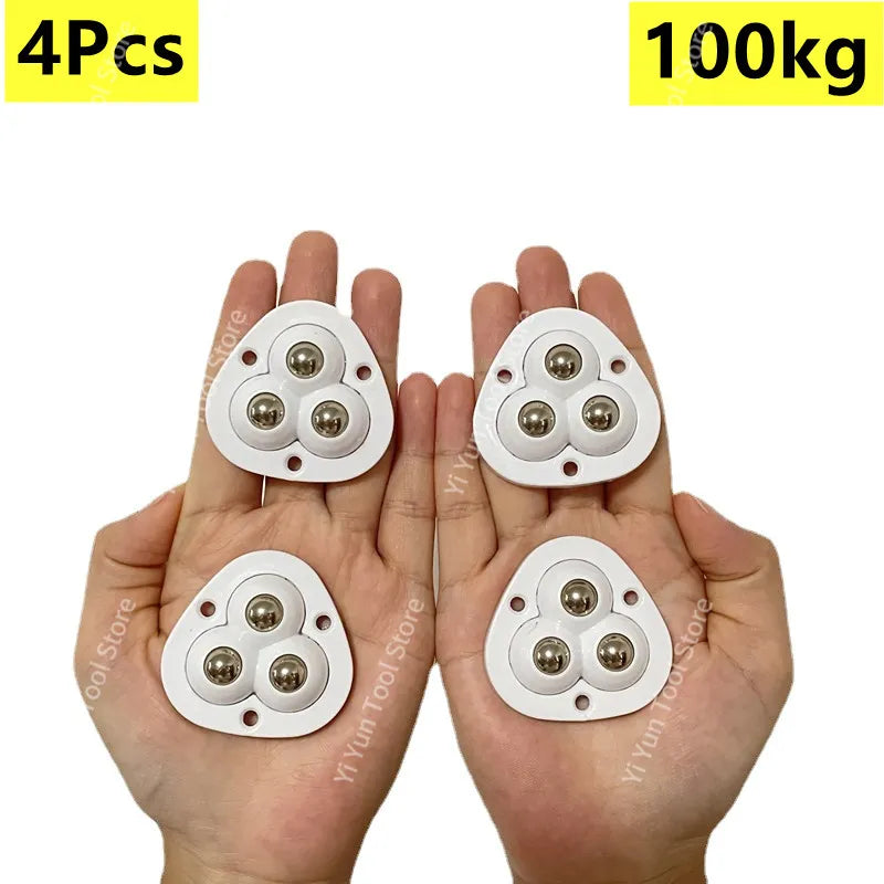 Self-Adhesive Full Rotating Furniture Mover Wheel Rollers - Image 1