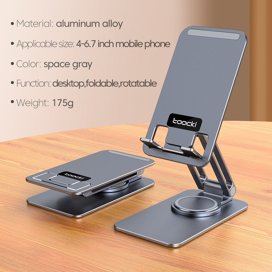 Universal Easy Fold Rotating Smartphone Holder - Image 6