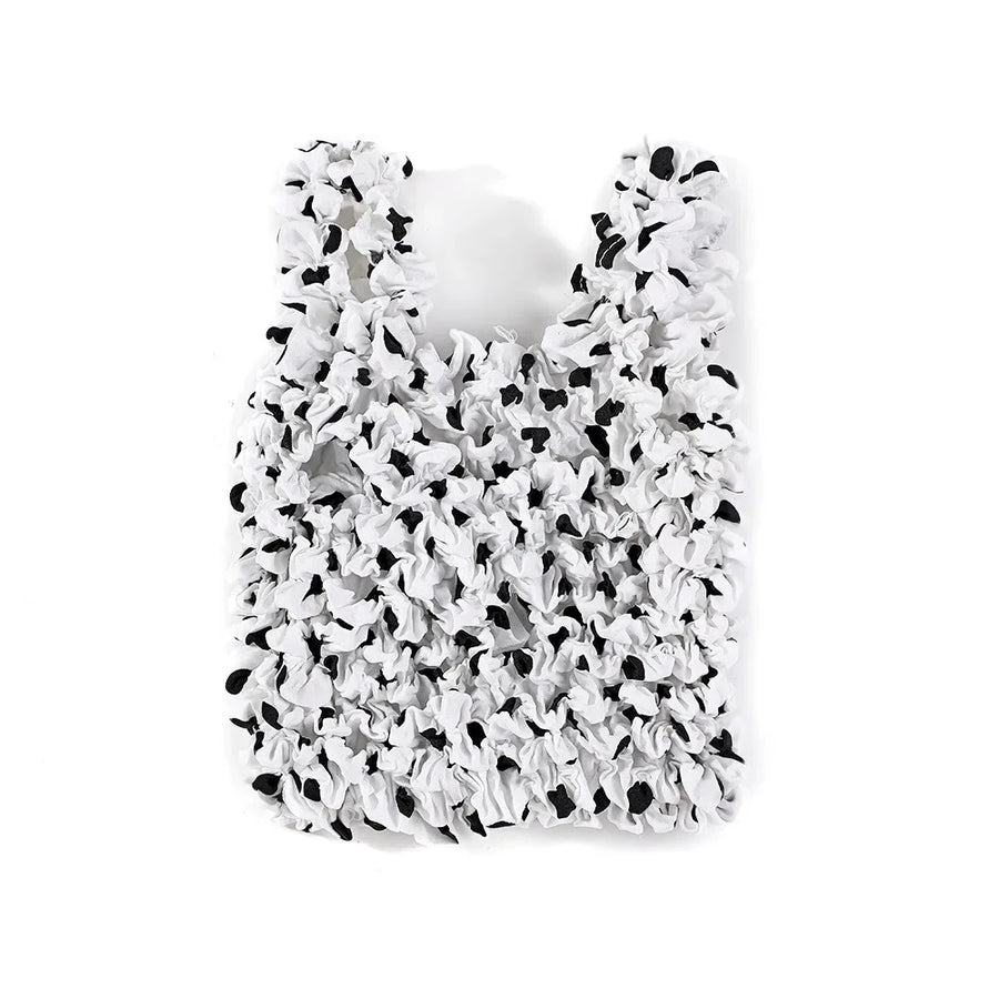 Floral Stretch Shopper Mini Elastic Bag - Image 9