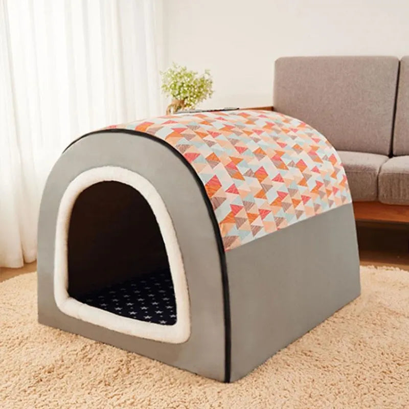 Foldable Cozy Nest Large Pet House - Image 4