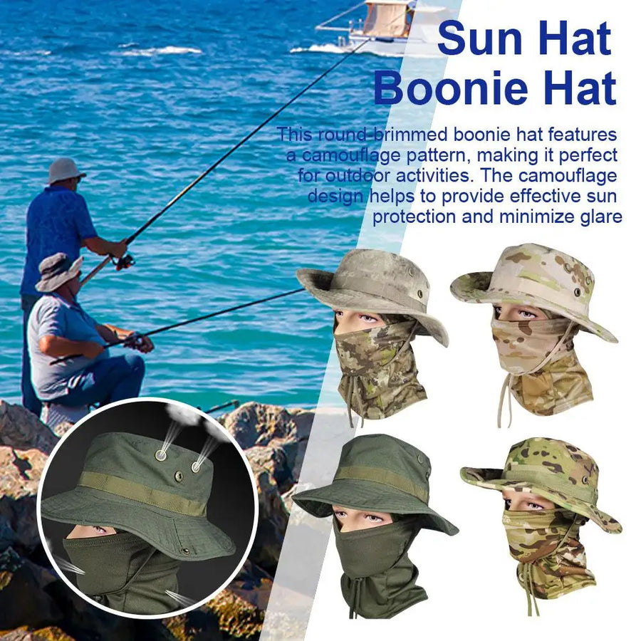 Breathable Hiking Camouflage Adjustable Boonie Hat - Image 1