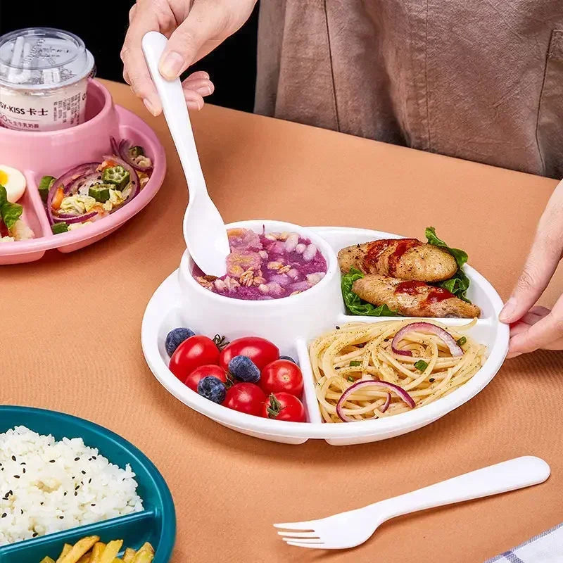 Portion Control Plate Divided Meal Planner Plate - Image 4