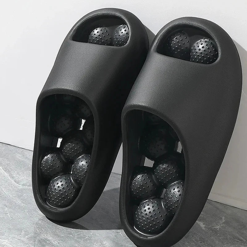 Bubble Arch Thick Sole Massaging Summer Slippers - Image 1