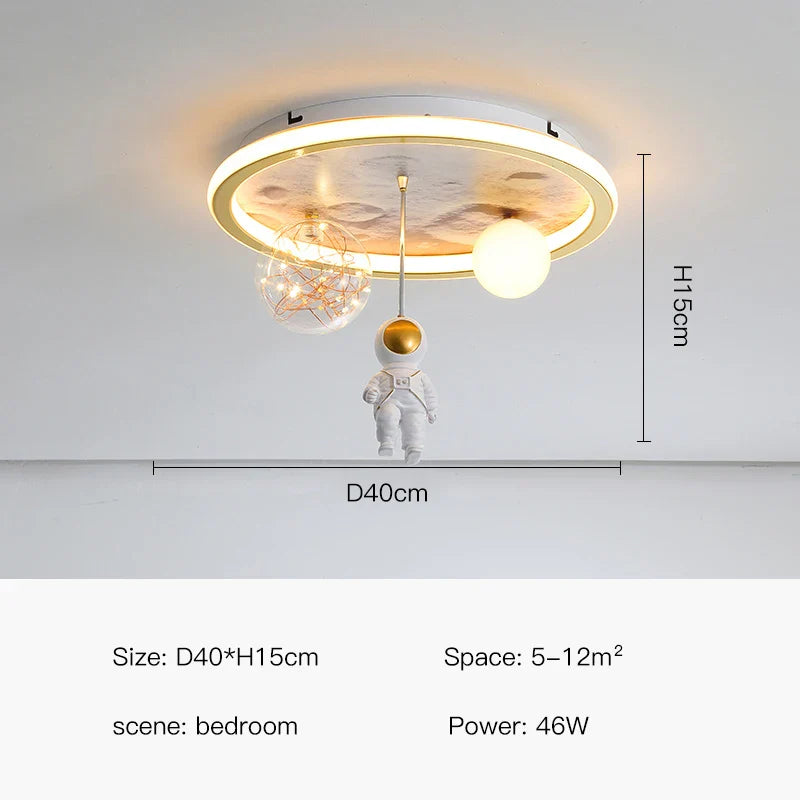 Dreamy Astronaut Lunar Light Led Ceiling Lamps - Image 6