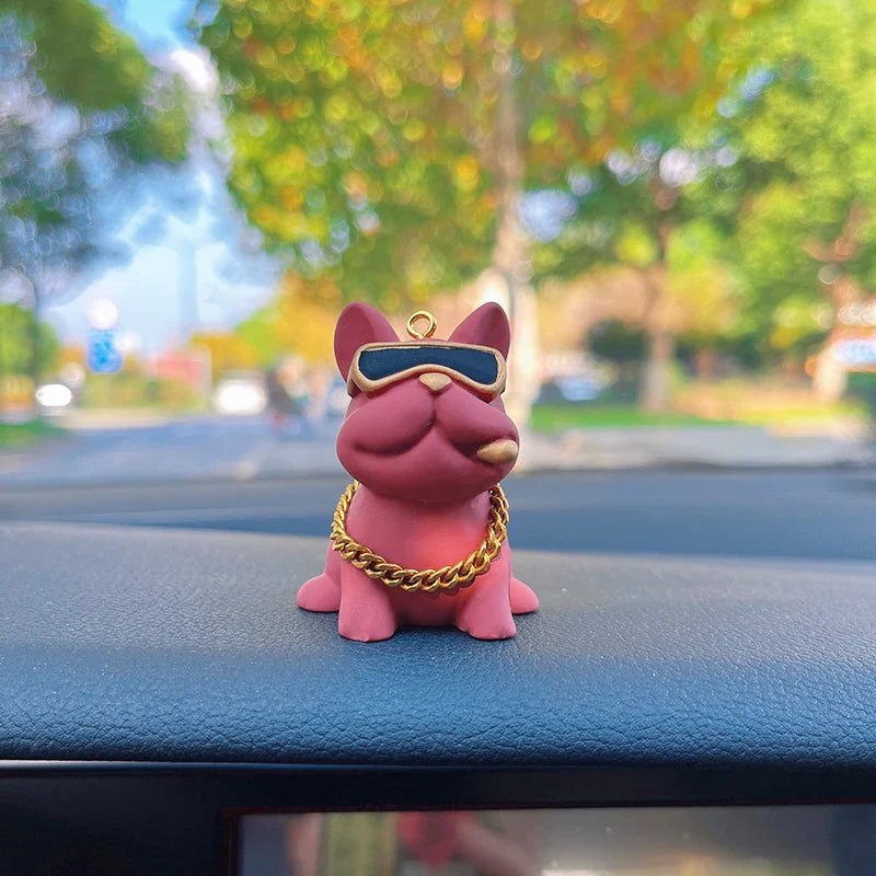 Mini Fancy Bulldog Car Console Decor - Image 8
