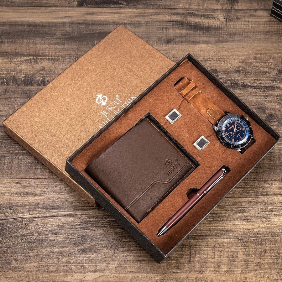 4Pcs Luxury Men Business Watch Gift Set - Image 0