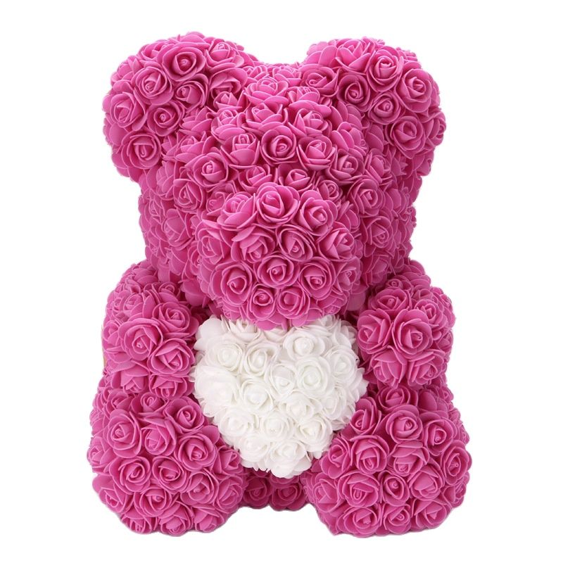 Artificial Rose Flowers Teddy Bear - Image 32