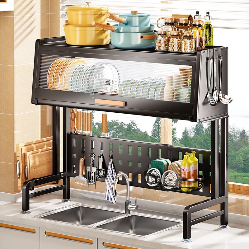 Stainless Surf Elegant Adjustable Dish Drying Rack - Image 2