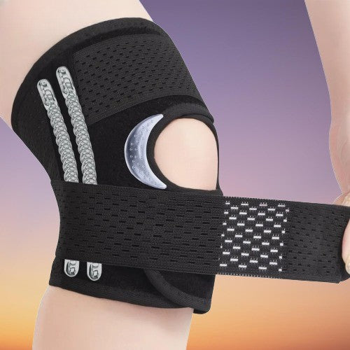 Breathable Adjustable Stabilizing Knee Support Braces - Image 5