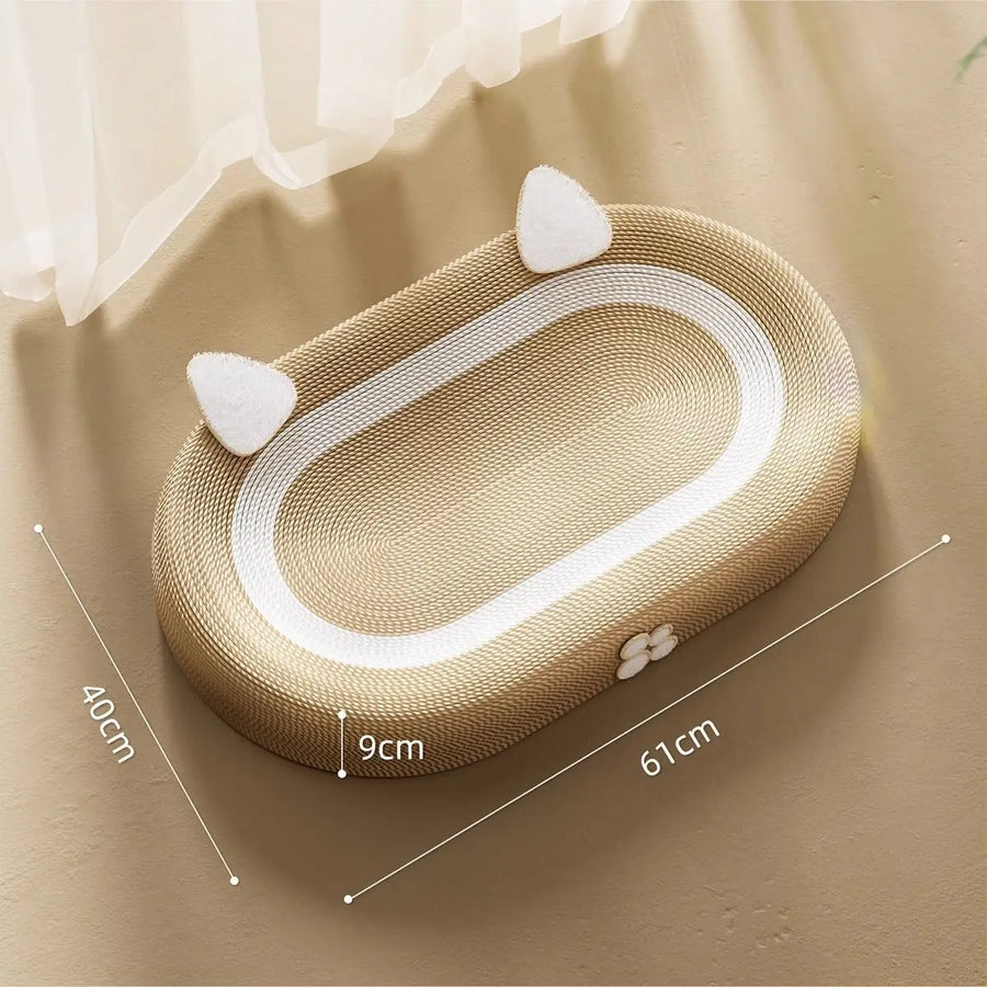 Cat Scratch Nest Oval Bed - Image 7