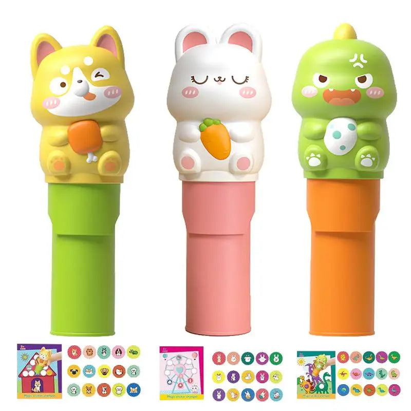 Waterproof Unlimited Fun Kids Sticker Stamp Set - Image 1