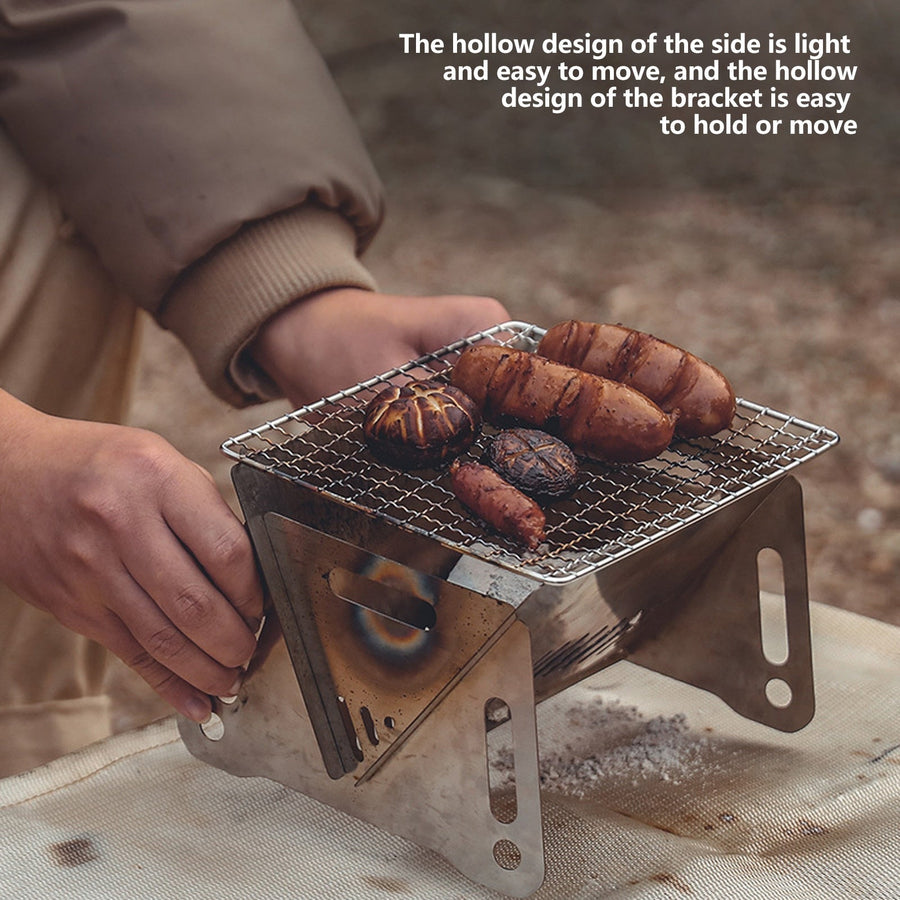 Camping Foldable Charcoal Grill - Image 4