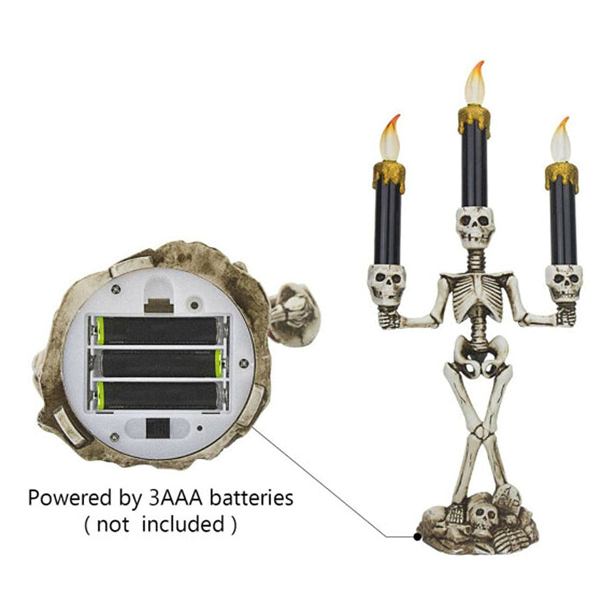 Scary Skeleton Halloween Candle Lights - Image 3